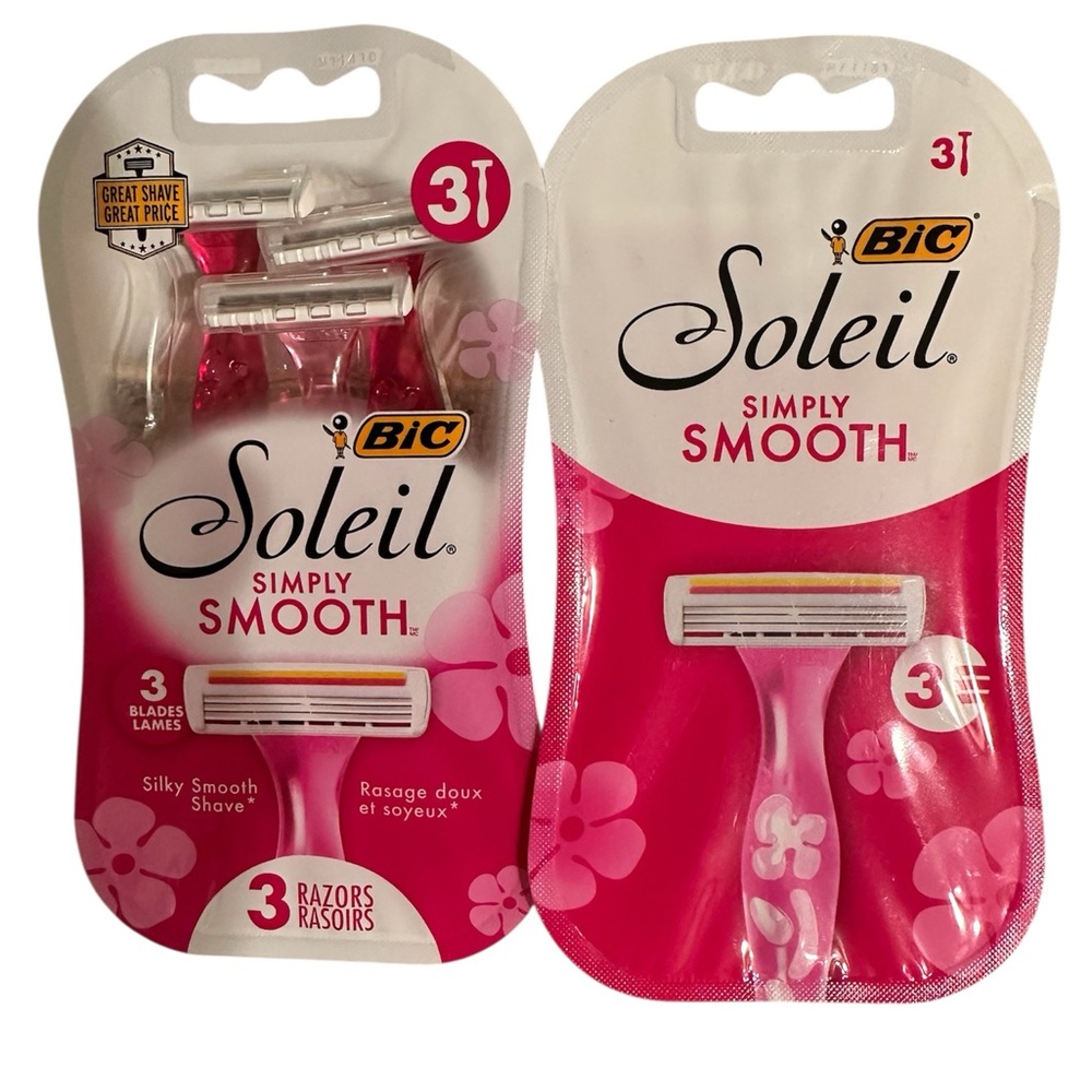 BIC Soleil 3 Blade Simply Smooth Disposable Razor 2 Packs With 3 Razors Per Pk